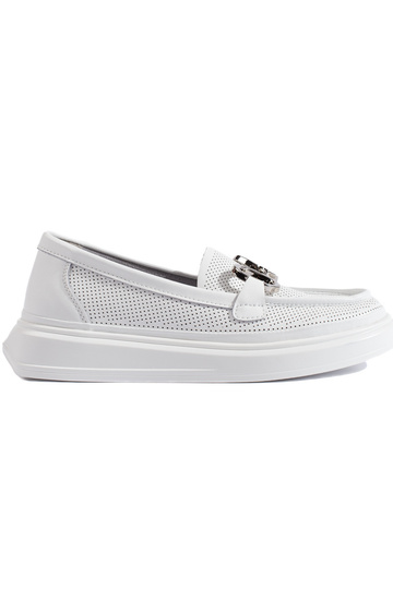 mocassins blancs pour femmes