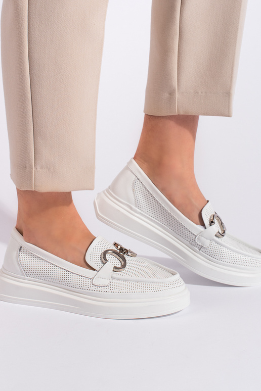 mocassins blancs pour femmes