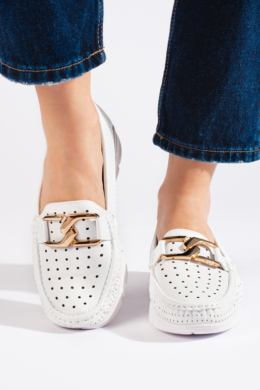 mocassins blancs pour femmes