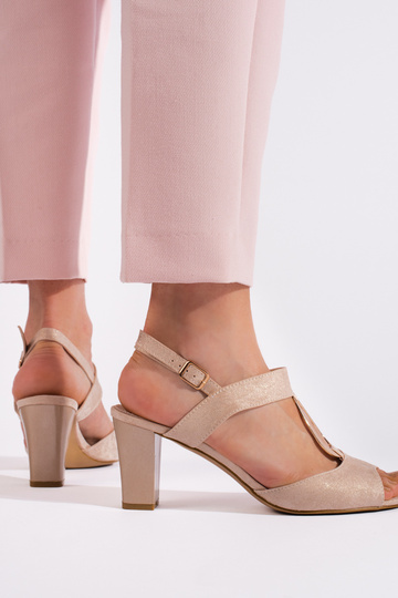 gouden sandalen met hak 2