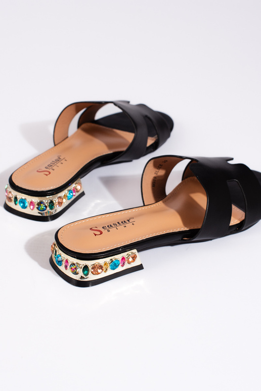 pantoufles noires pantoufles noires