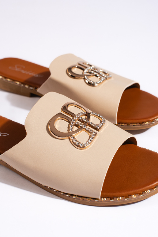 Beige Hausschuhe Beige Hausschuhe