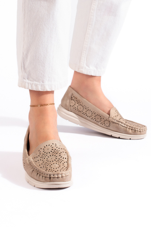 beige mocassins voor dames met... beige mocassins voor dames met...