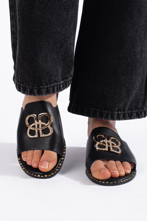 pantoufles noires pantoufles noires