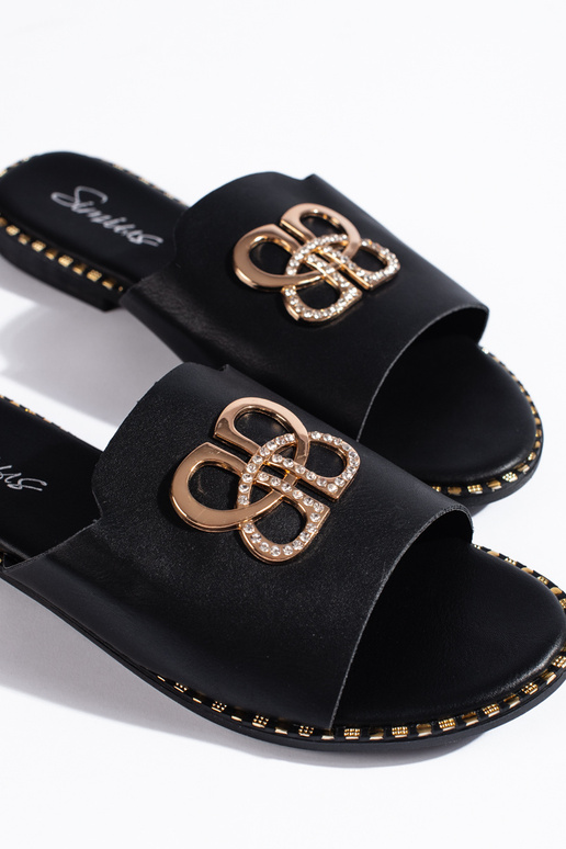 pantoufles noires pantoufles noires