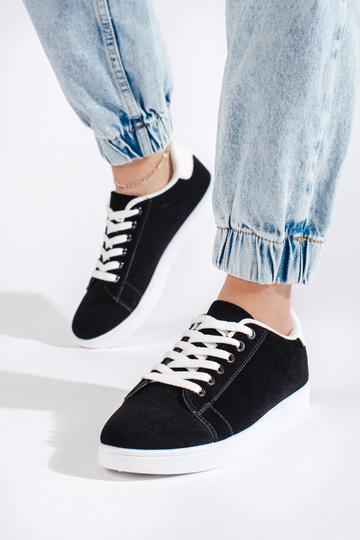 zwart suède damesschoenen 2