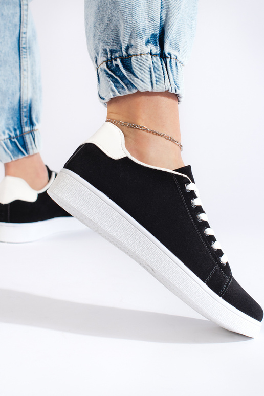 Chaussures femme en daim noir Chaussures femme en daim noir