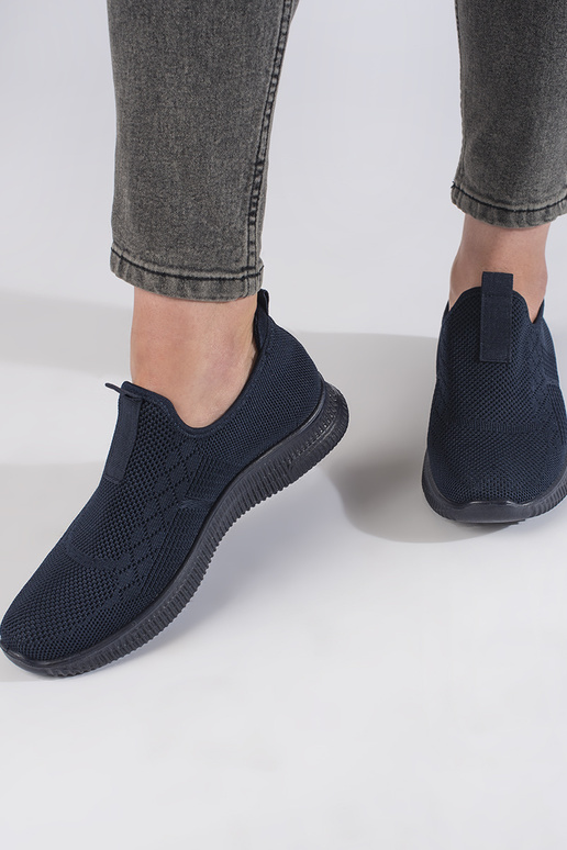 chaussures de sport bleu foncé