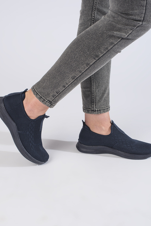 chaussures de sport bleu foncé