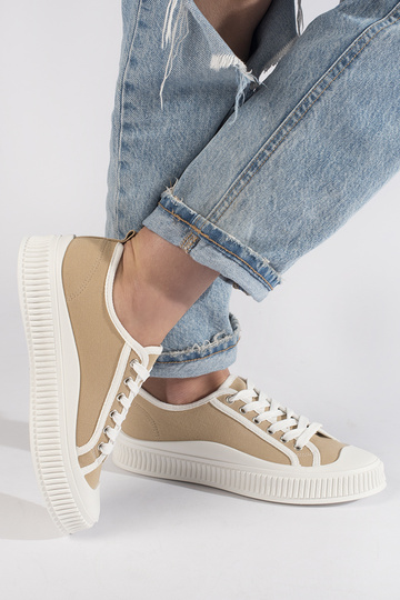 beige Damesschoenen met... 2