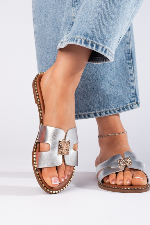 zilveren pantoffels zilveren pantoffels