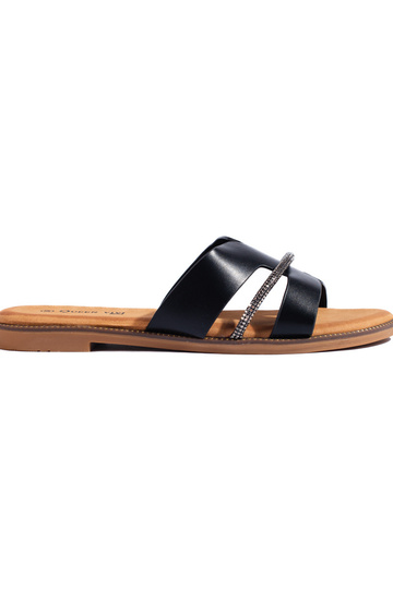 Zwarte pantoffels in...