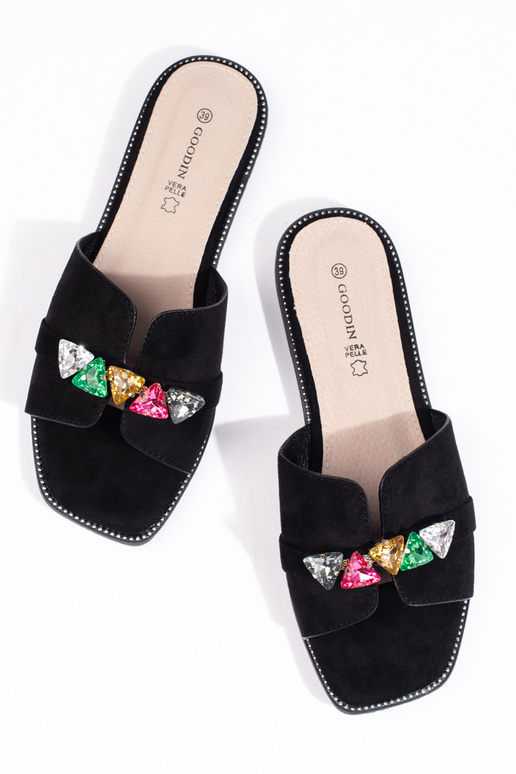 pantoufles noires pantoufles noires