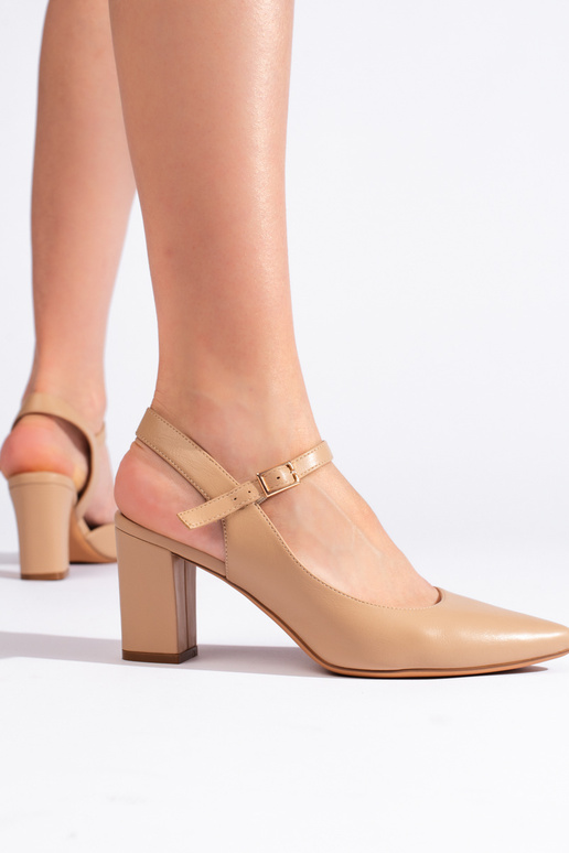 Beige Sergio Leone High Heels