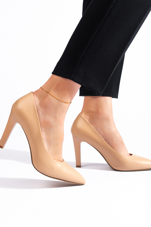 talons hauts beiges de Sergio Leone