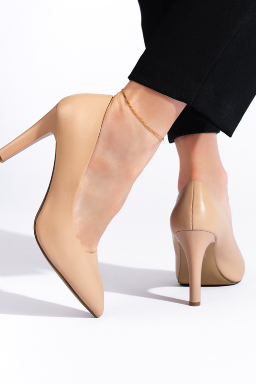 talons hauts beiges de Sergio Leone