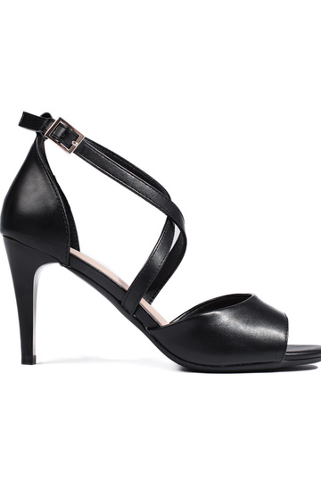 sandalen met dunne hak in...