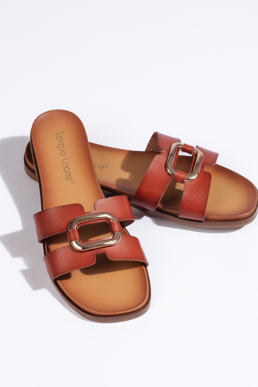 braune Hausschuhe Sergio Leone