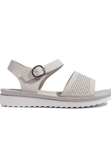 opengewerkte sandalen met...