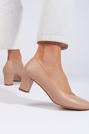 Elegante beige hoge hakken 2