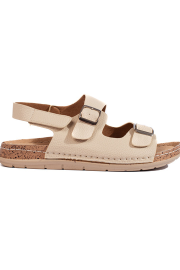 sandales beiges