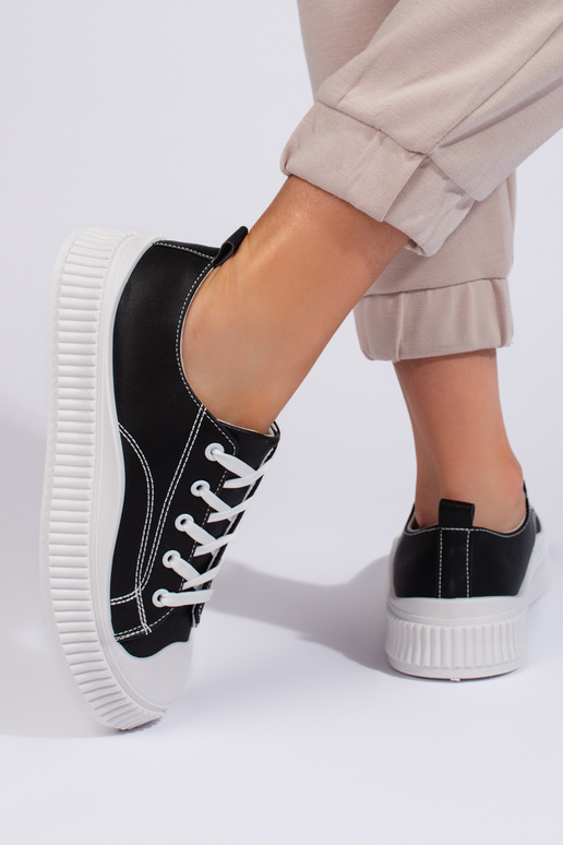 Baskets noires pour femmes modèle...