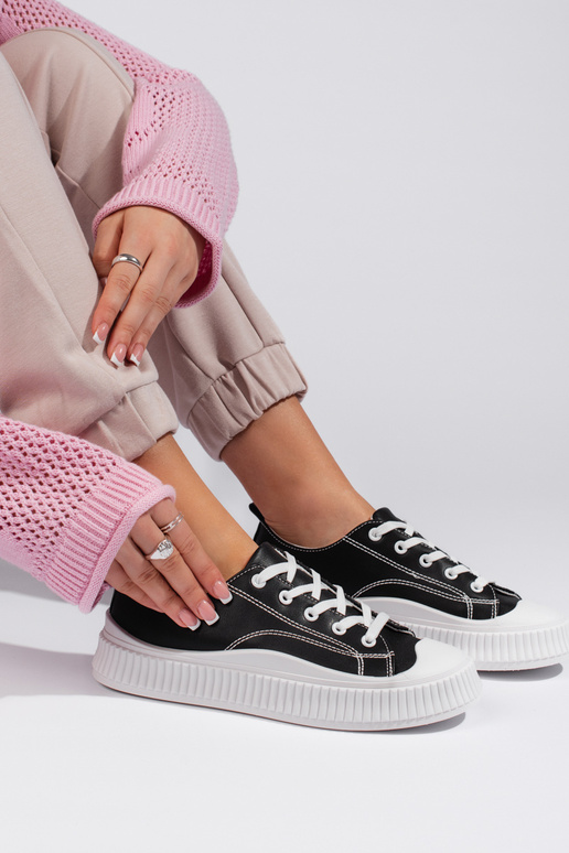 Baskets noires pour femmes modèle...