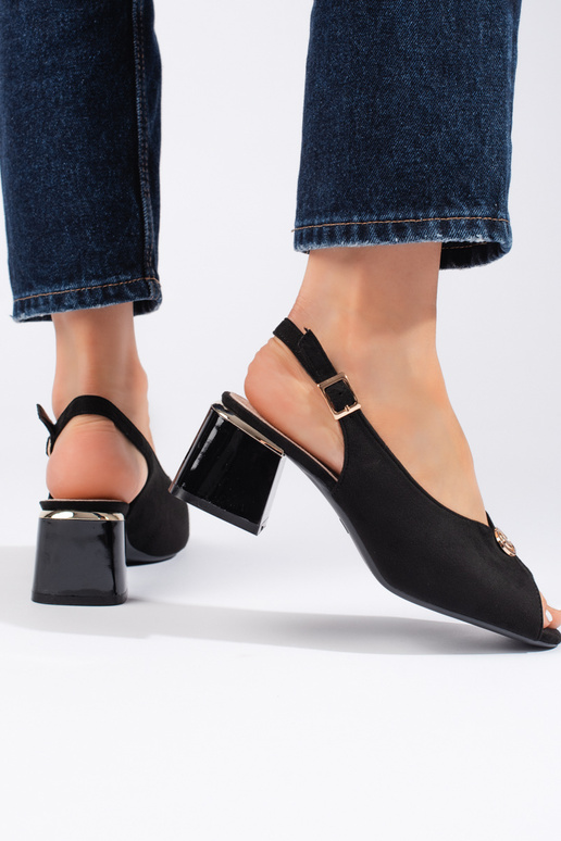 Sandales en daim de style élégant de...