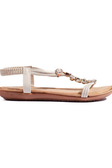 beige sandalen
