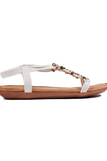 witte sandalen