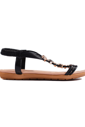 zwarte sandalen met...