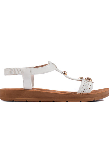 witte sandalen met...