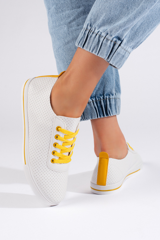 Witte klassiek model dames sneakers