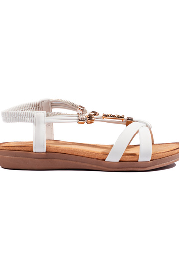witte sandalen van...