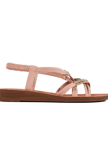 witte sandalen met...