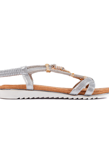 zilveren sandalen