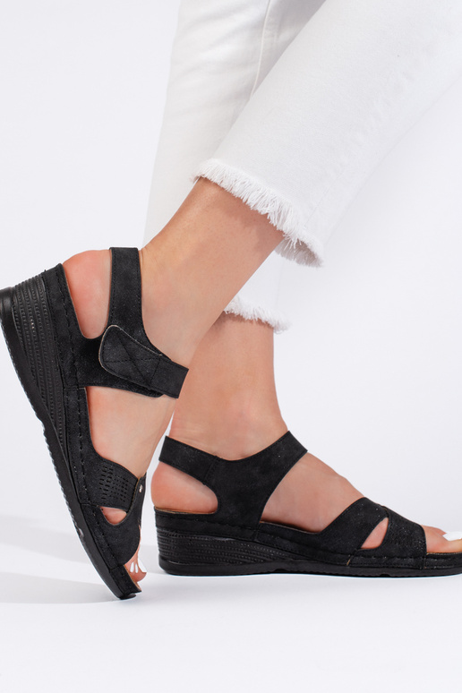 Bequeme Damensandalen mit kleinem...