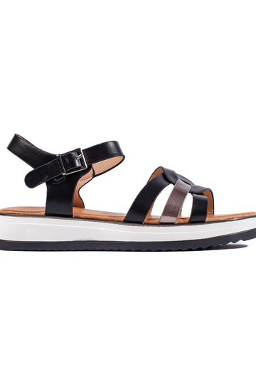 zwarte platformsandalen