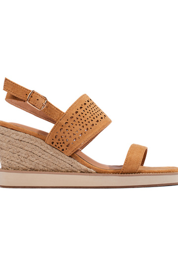 bruine sandalen