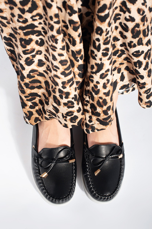 Mocassins noirs avec plateforme