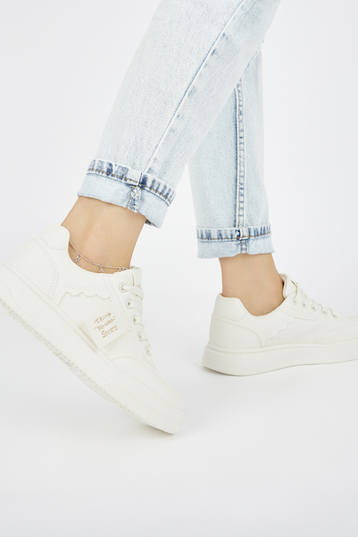 beige Sneakers model schoenen beige Sneakers model schoenen