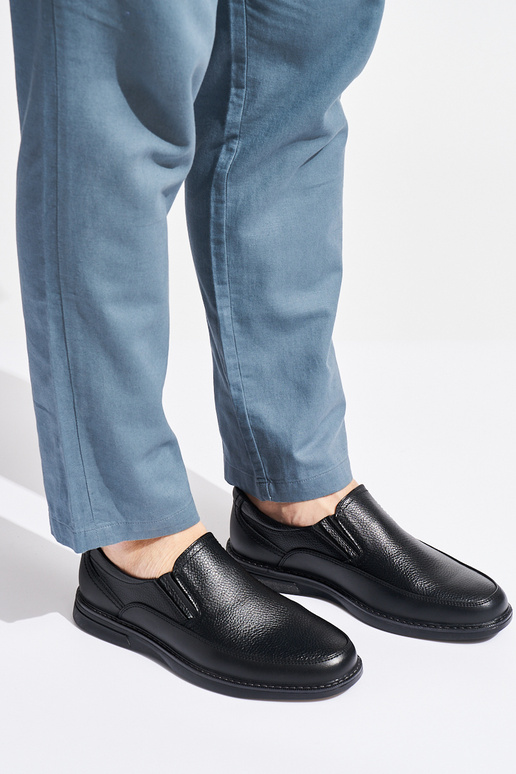 Schwarze Stiefeletten für Herren mit...