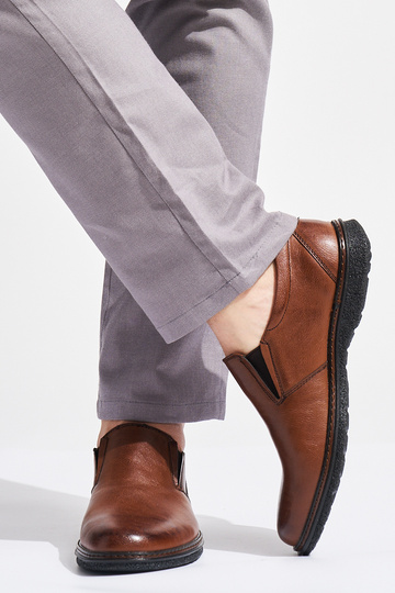 Bruine herenhalf laarzen 2