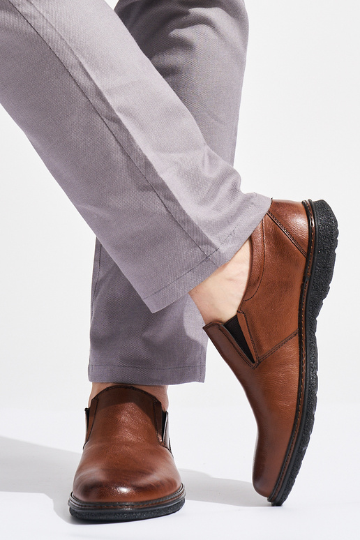 Braune Herren-Halbschuhe