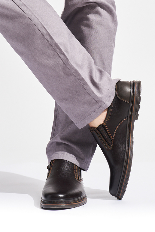 dunkelbraun Männer Halbschuhe