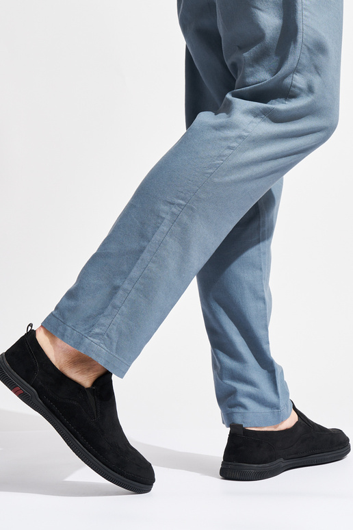 mocassins noirs pour hommes