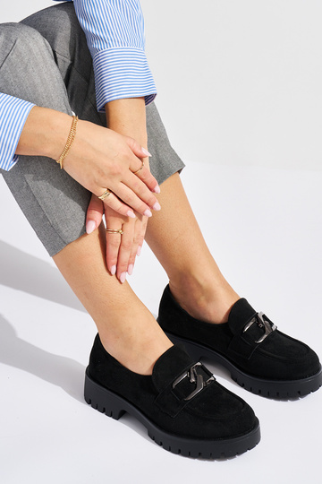 mocassins en daim noir pour... 2