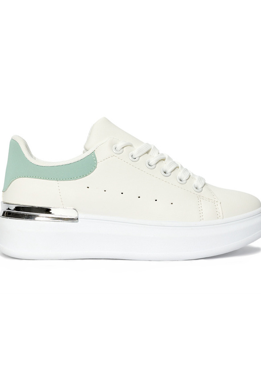 Weiße klassische Damen-Sneakers mit...