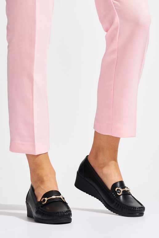 mocassins pour femmes noirs sur coin...