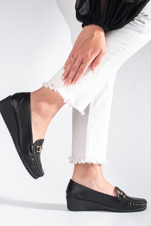 mocassins femme noirs avec boucles mocassins femme noirs avec boucles